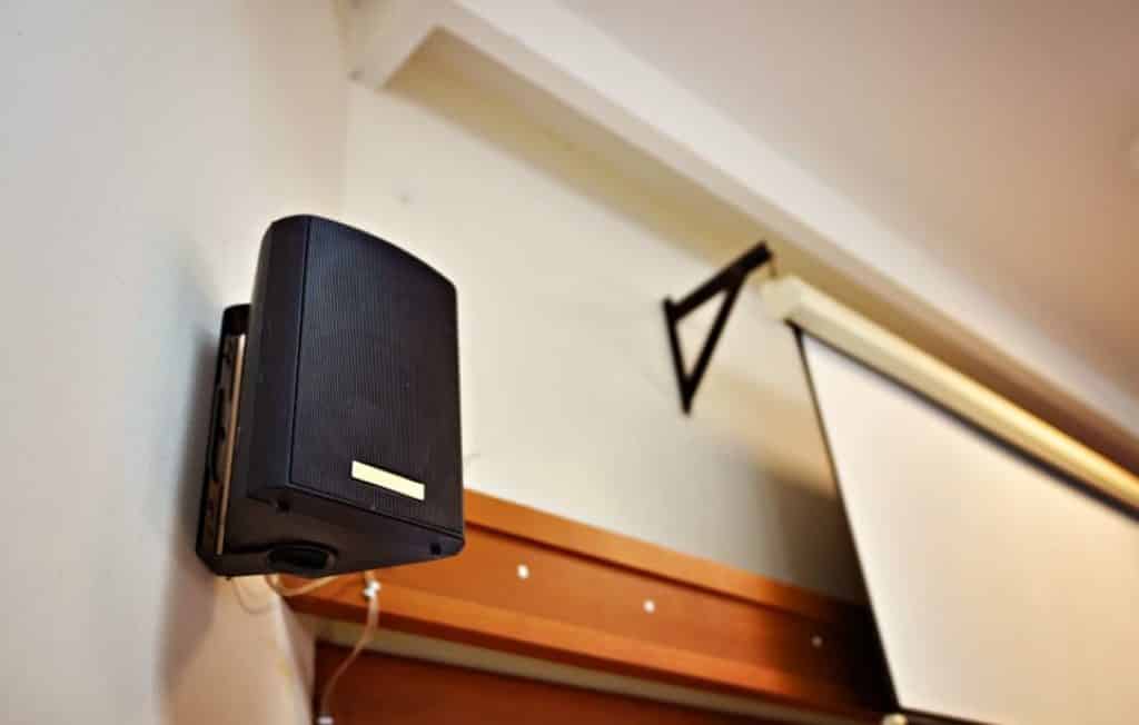 how to mount speakers on wall without drilling holes