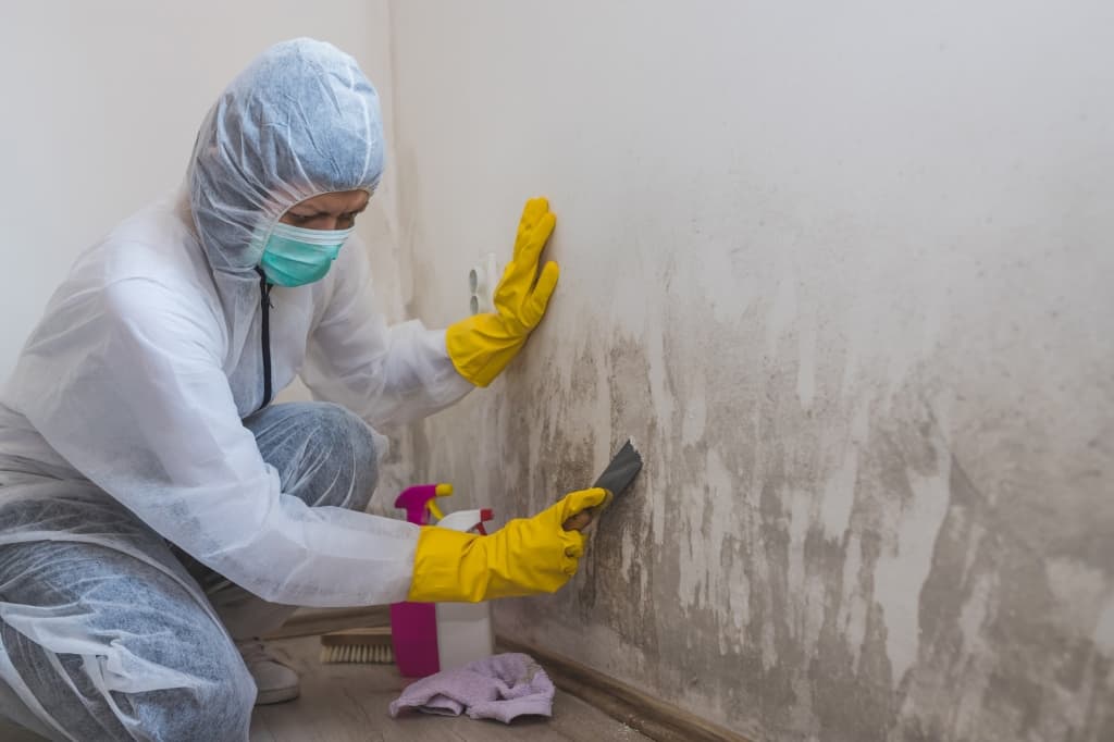 how to remove mold from walls