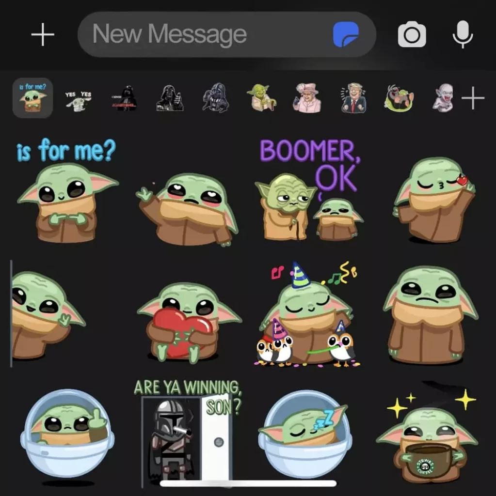 Baby Yoda Signal Sticker