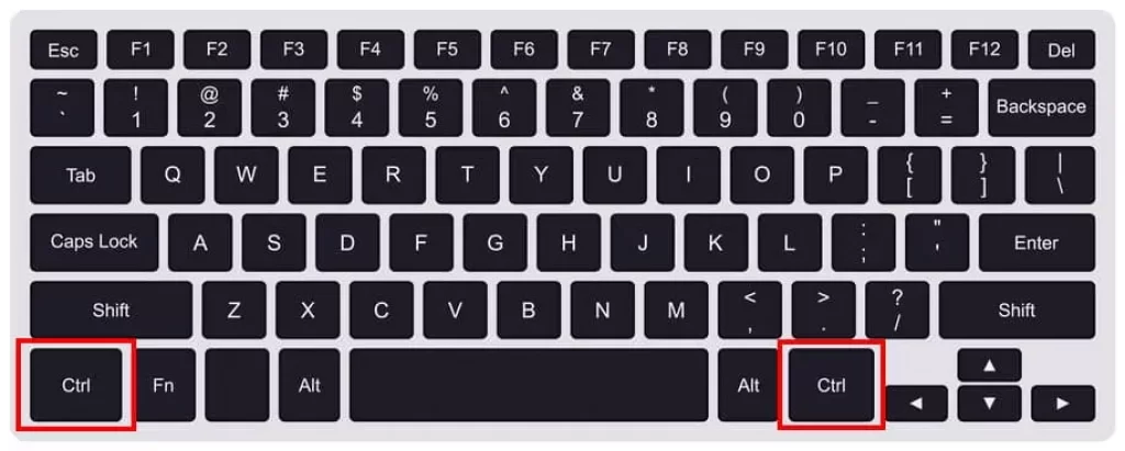 Ctrl Key on Windows PC