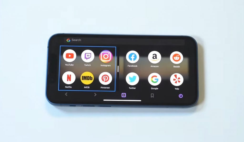Split Screen on iPhone