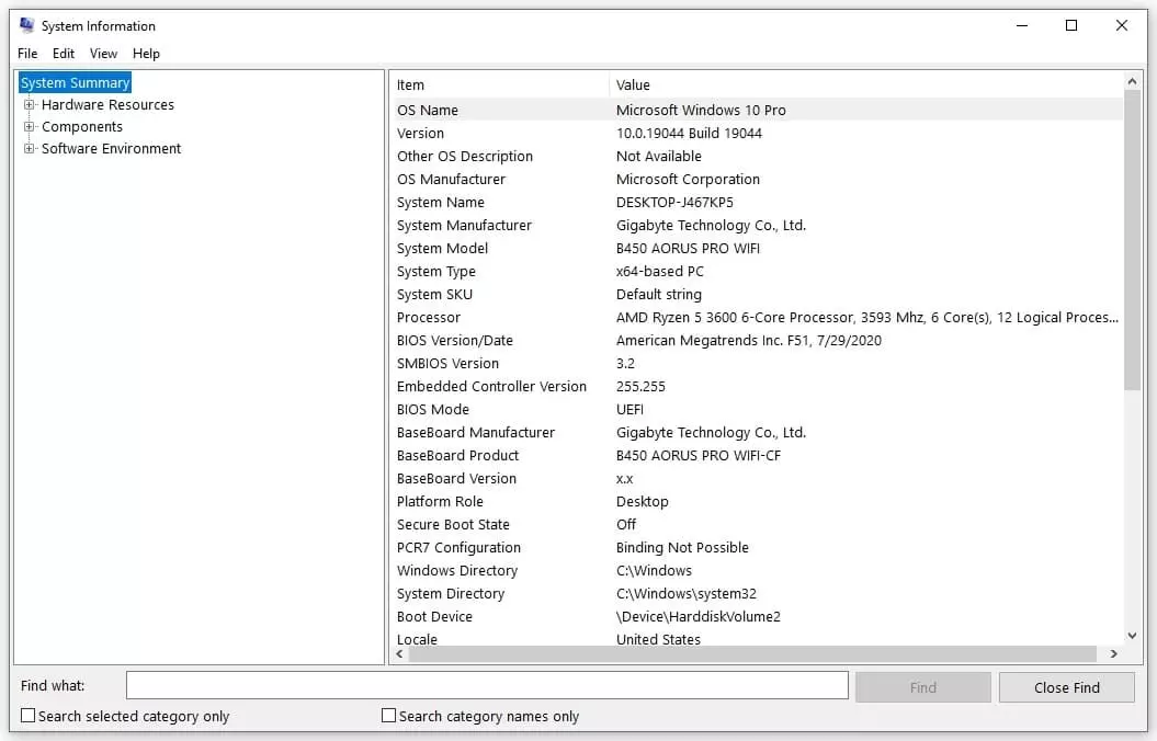 computer system information overview