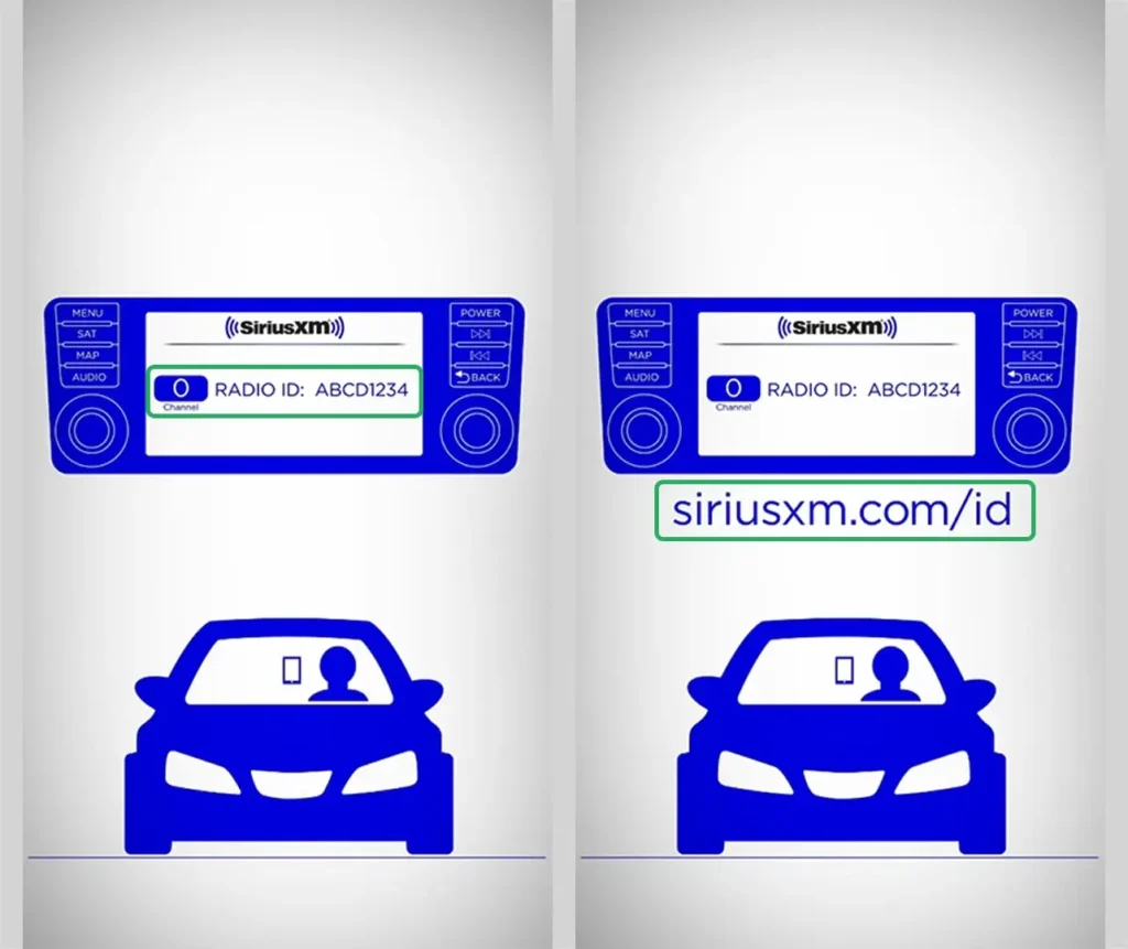 Note Your Radio ID and Visit siriusxm.com